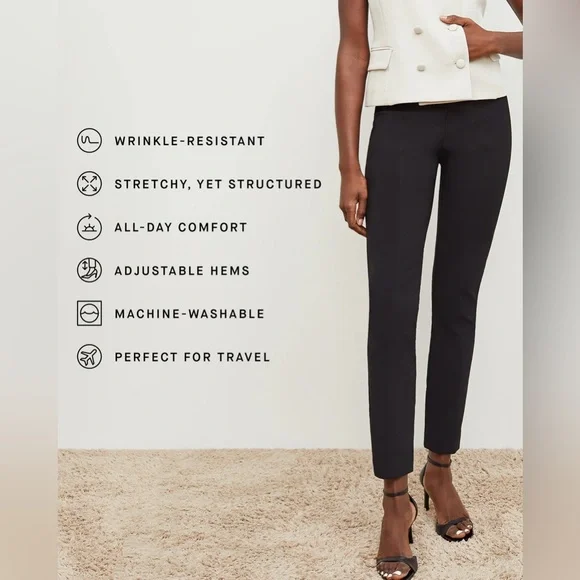 MM LaFleur foster cigarette pant - powerstretch - Picture 2 of 7